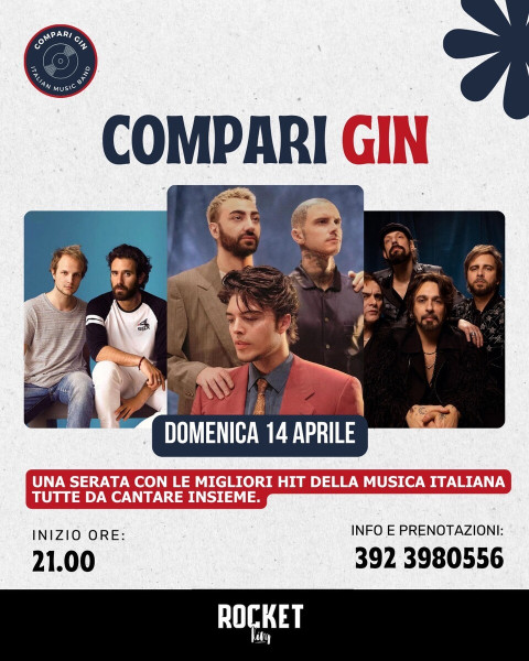 Compari Gin - Italian Music Band live Rocket King, Corato (BA)