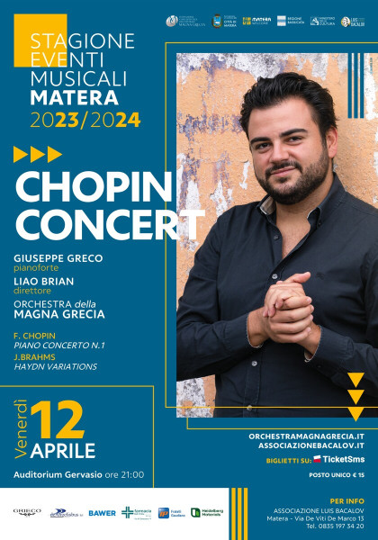 SOLD OUT! CHOPIN CONCERT Giuseppe Greco & l'Orchestra della Magna Grecia