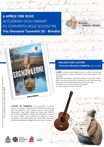 "Sogno i leoni" LEO TENNERIELLO Poesie e Prose Andando a Capo