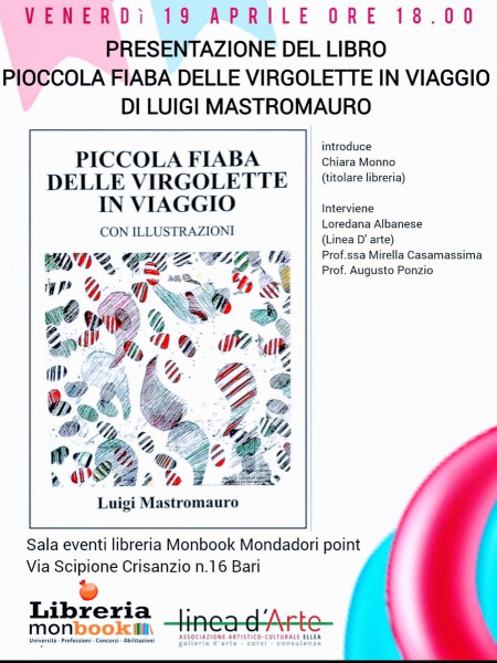 Luigi Mastromauro presenta Piccola fiaba delle Virgolette in viaggio alla libreria Monbook