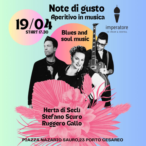 Aperitivo in Musica con il Trio Blues And Soul Music a Porto Cesareo