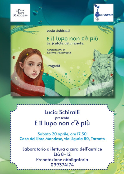 Laboratorio di lettura con Lucia Schiralli autrice di Il lupo non cè più