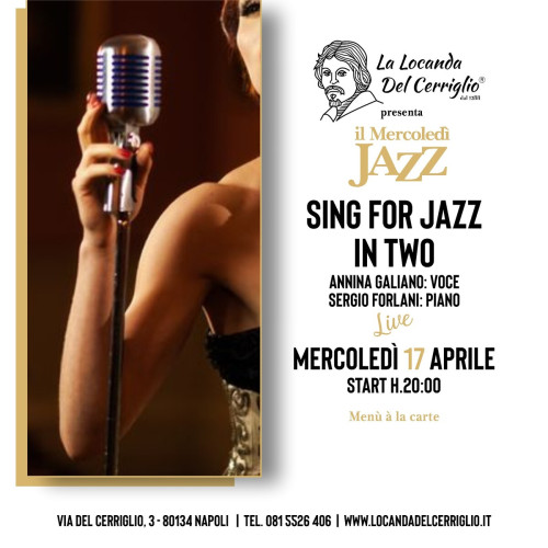 sing for jazz in two: Galiani/Forlani alla Locanda del Cerriglio