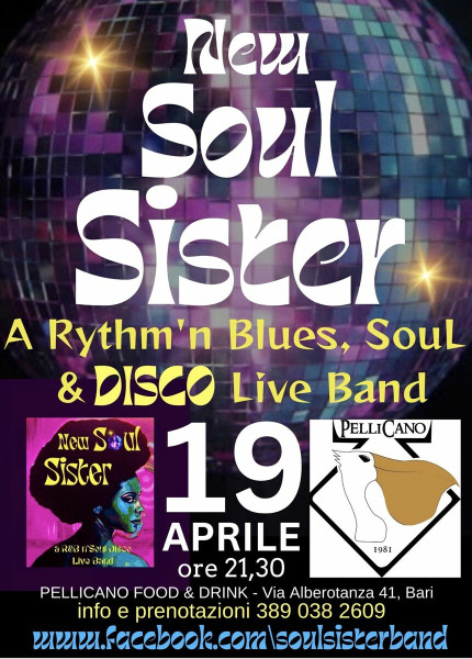 New Soul Sister - a Rhytm'n'Blues, Soul & Disco Live Band - Pellicano Pub