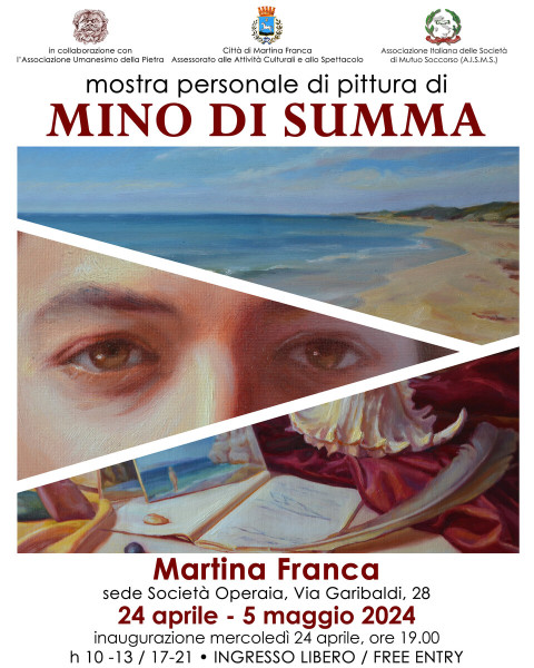 Il pittore Mino di Summa espone le sue opere che parlano alla Puglia