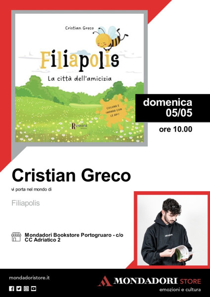Filiapolis Tour di Cristian Greco presso la libreria Mondadori di Portogruaro