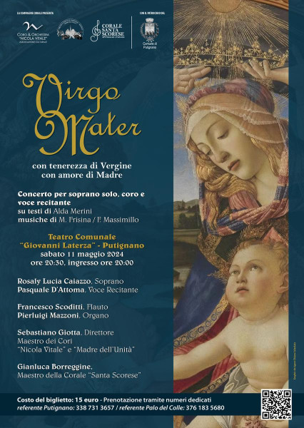 Virgo Mater - con tenerezza di Vergine, con amore di Madre