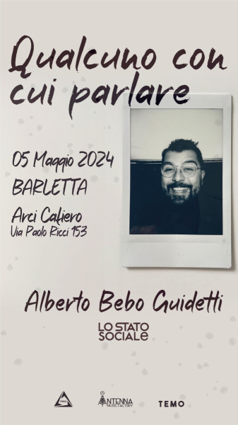 QUALCUNO CON CUI PARLARE - Alberto Bebo Guidetti