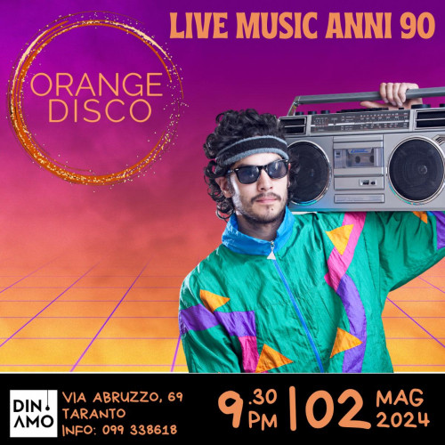 Orange Disco Hits Pop Dance Live
