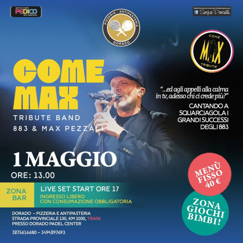 Primo Maggio a Trani - Come Max tribute band 883 Max Pezzali