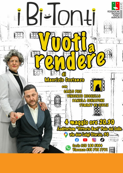 VUOTI A RENDERE - Commedia Teatrale (M.Costanzo)