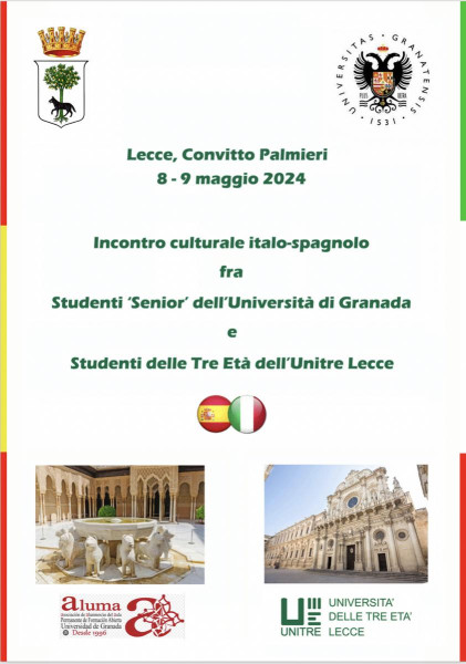 Cinquanta studenti senior dell'Università di Granada ospiti di Unitre Lecce