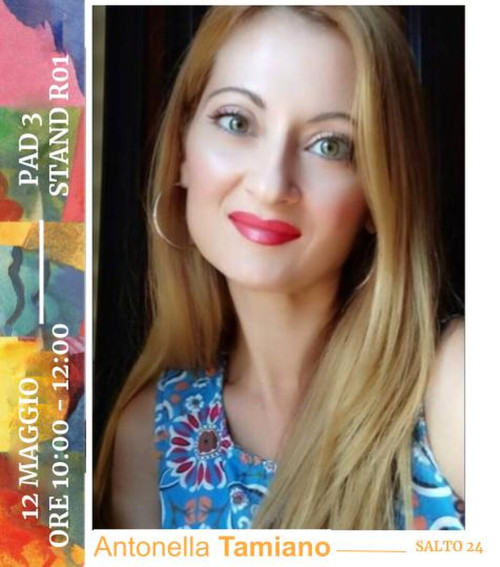 La scrittrice Antonella Tamiano al Salone del libro di Torino