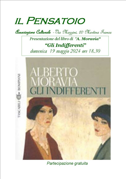 Presentazione del libro  “Gli Indifferenti” di A. Moravia