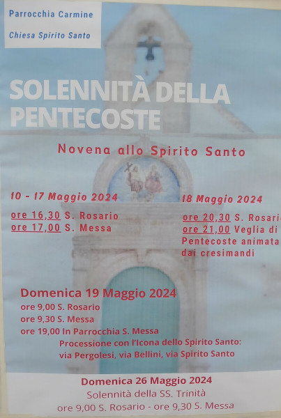 Festa di Pentecoste e processione dello Spirito Santo