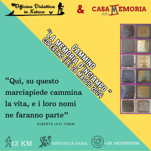 Cammino "La Memoria d'inciampo"