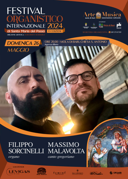 Filippo Sorcinelli e Massimo Malavolta, organo e canto gregoriano per il Festival di Santa Maria del Passo
