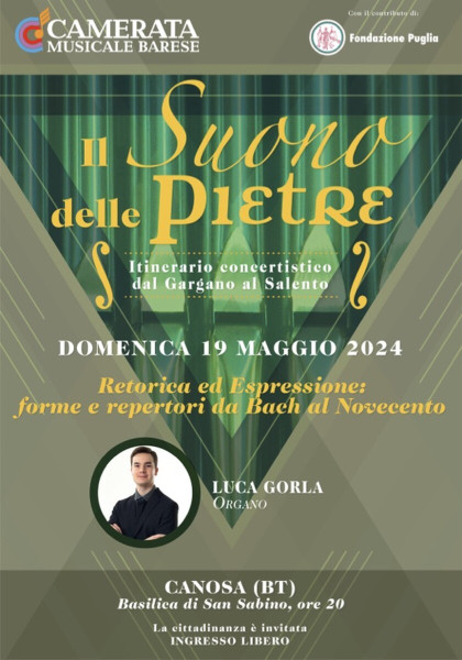 Luca Gorla alla Basilica di San Sabino per IL SUONO DELLE PIETRE