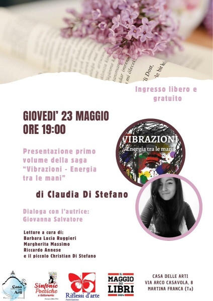 Presentazione romanzo " Vibrazioni- Energia tra le mani"