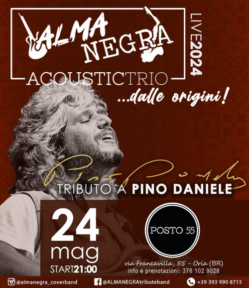 ALMANEGRA Pino Daniele Tribute Band al POSTO 55