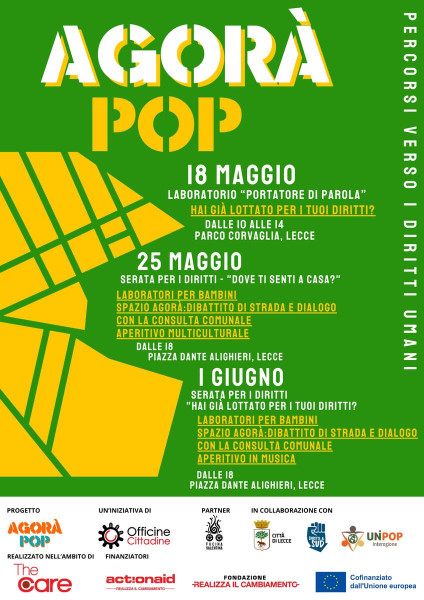 Agorà POP -°Lab °Spazio Agorà °Aperitivo Multiculturale