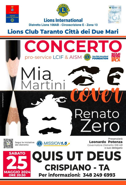 Concerto Pro-Aism - Le cover di Mia Martini e Renato Zero