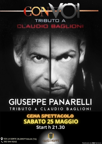 "Con Voi" Tributo a Claudio Baglioni con Giuseppe Panarelli