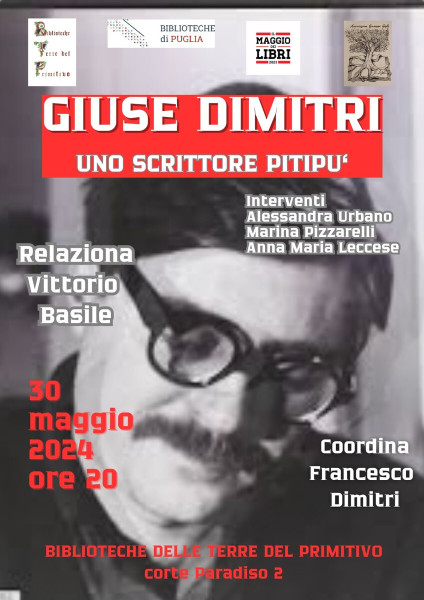 Manduria – GIUSE DIMITRI UNO SCRITTORE PITIPU