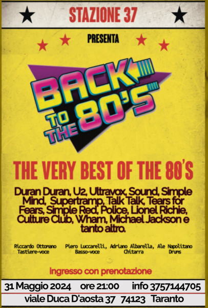 Ultimi appuntamenti di : Back to the 80's