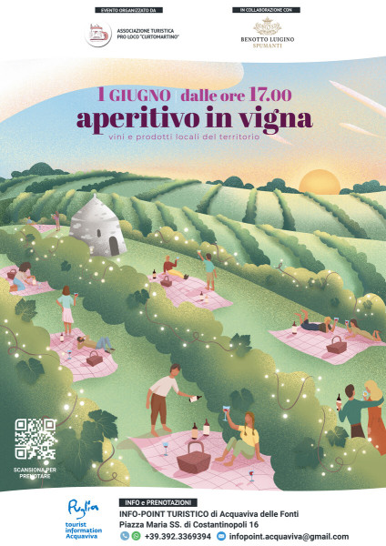 Aperitivo in vigna al Tramonto