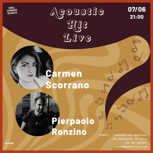 Carmen Scorrano & Pierpaolo Ronzino per Quel Venerdì 'Scante