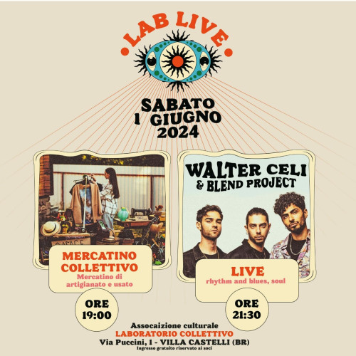 Lab Live - Walter Celi/esposizone di artigianato e vintage
