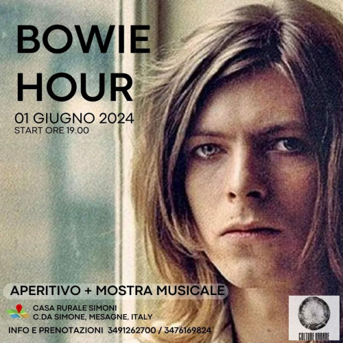 "Bowie Hour" aperitivo e mostra musicale dedicata al Duca Bianco