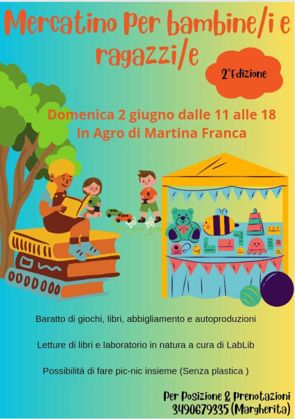 Mercatino per bambini e ragazzi di ogni età - 2a Edizione