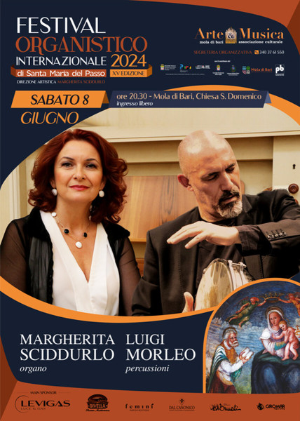 Margherita Sciddurlo e Luigi Morleo, organo e percussioni a Mola di Bari