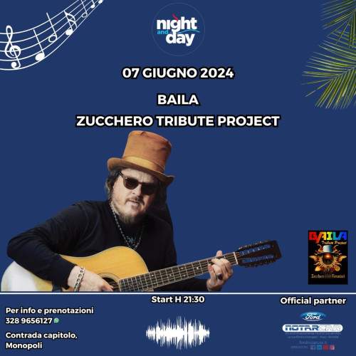 Monopoli – Baila – Zucchero tribute project live at Night and Day