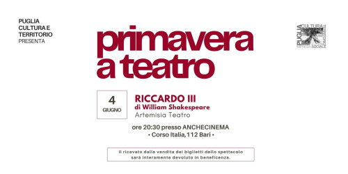 Bari – Riccardo III di William Shakespeare – Artemisia Teatro