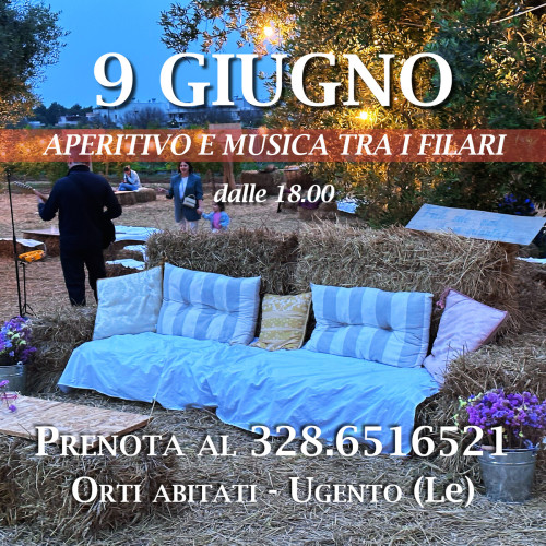 Aperitivo con sax live tra i filari