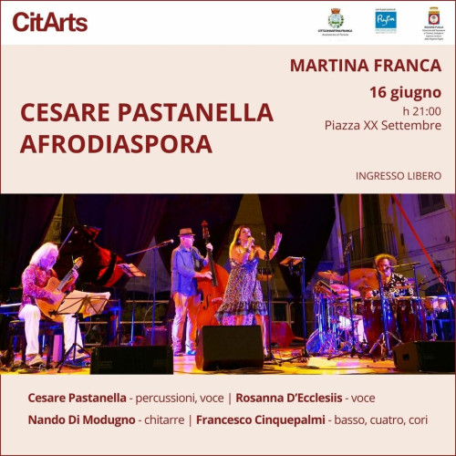 CESARE PASTANELLA AFRODIASPORA al Festival CitArts