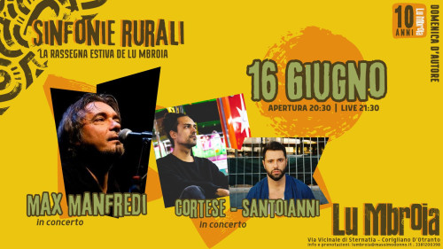 Max Manfredi + Cortese/Santoianni in concerto