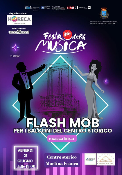 FESTA DELLA MUSICA EUROPEA 2024 MARTINA FRANCA  per i balconi del centro storico protagonista la musica lirica