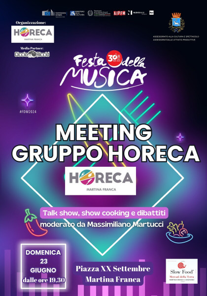 Meeting GRUPPO HORECA - talk show, dibattiti, show cooking