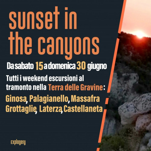 Sunset in the Canyons: esplora la magia delle Gravine al Tramonto