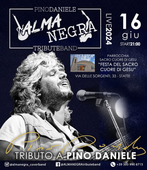 ALMANEGRA Pino Daniele Tribute Band alla festa del Sacro Cuore di Gesù