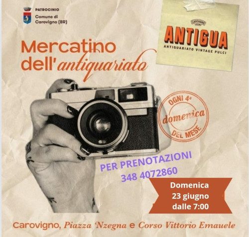 Antigua il mercatino del vintage dellantiquariato e delle pulci