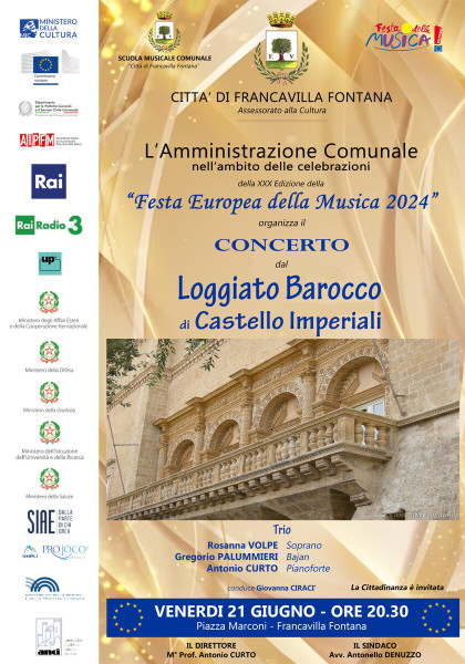 Francavilla Fontana: Festa Europea della Musica 2024