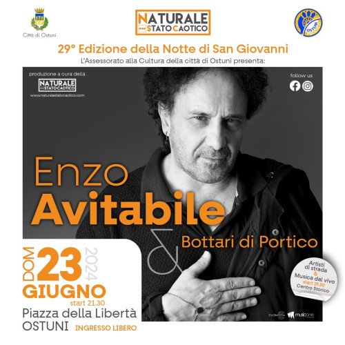 Ostuni. Festa di San Giovanni con Enzo Avitabile e i Bottari di Portico