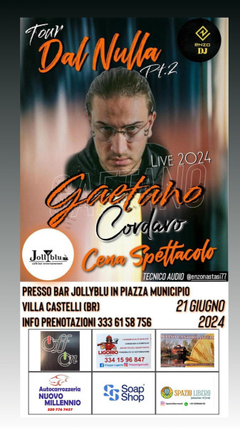 GAETANO CORDARO live