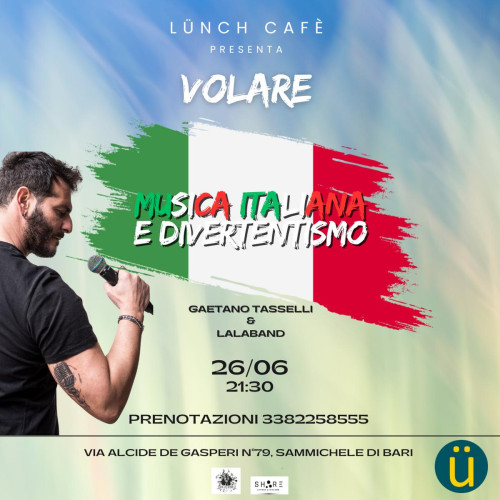 Gaetano Tasselli & La La band - Musica italiana e divertentismo live at Lunch Café