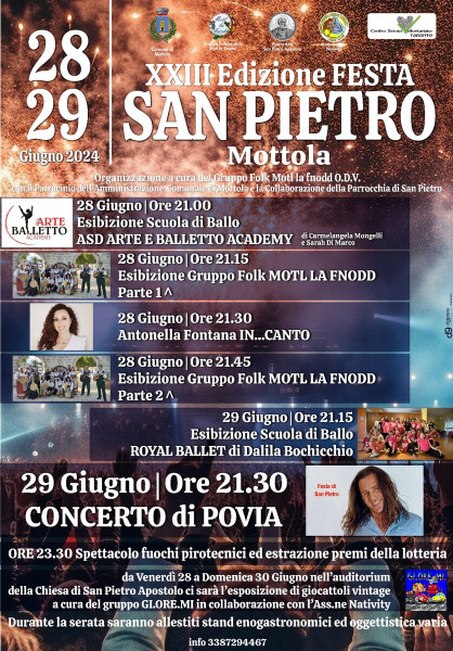 XXIII EDIZIONE FESTA RIONE SAN PIETRO LA FIERA